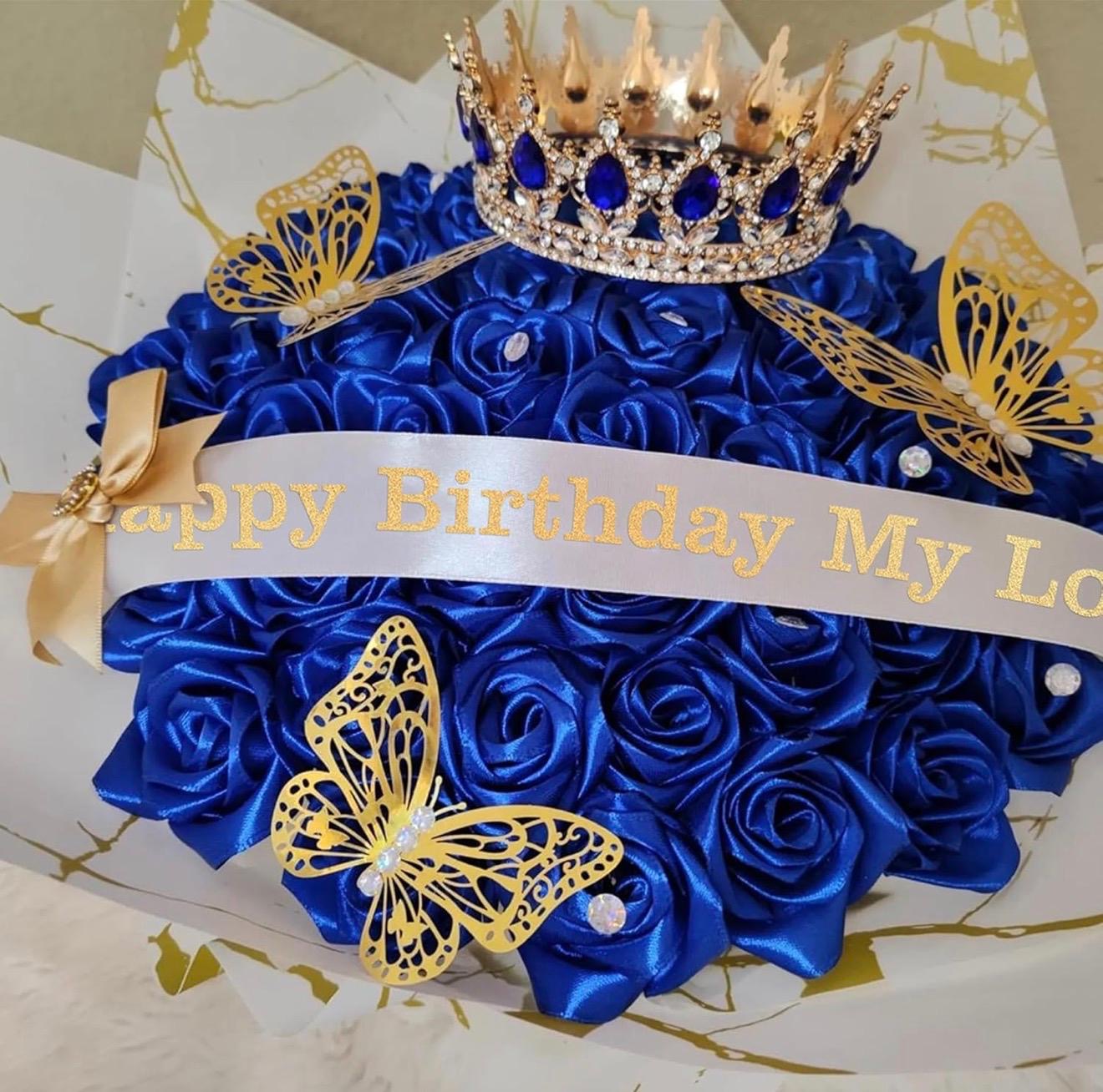 Pink Glitter Roses Bouquet